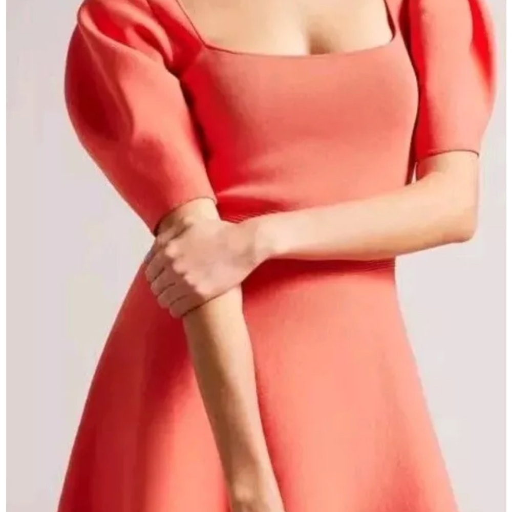 NWT $260 Ted Baker London Hayliy Coral Dress Size 1 (US 2-4)